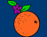Dibujo naranja pintado por dianita12