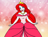 Dibujo Princesa Ariel pintado por lunaalbic