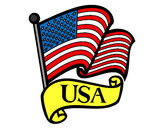 Dibujo Bandera de los Estados Unidos pintado por johanfelip