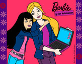 Dibujo El nuevo portátil de Barbie pintado por dianita12