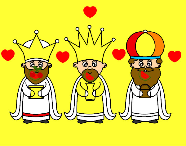 Dibujo Los 3 Reyes Magos pintado por ALEPRONDA