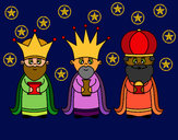 Dibujo Los 3 Reyes Magos pintado por tuchoca