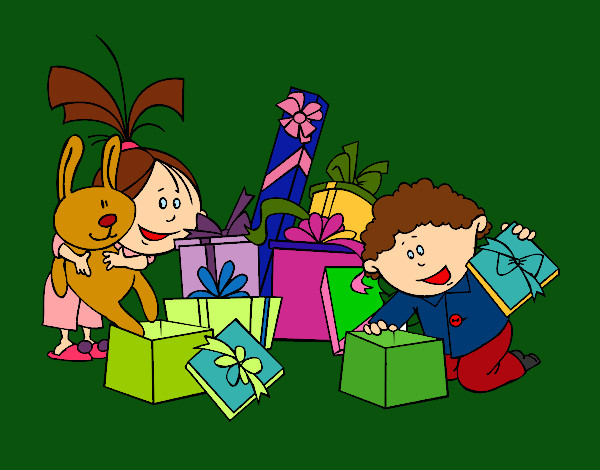 Los niños y los regalos