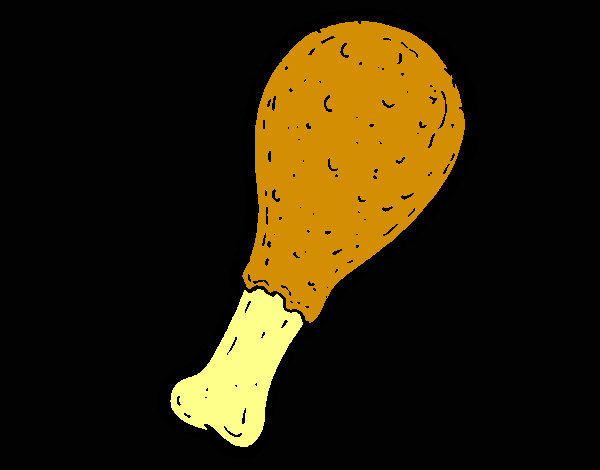 Dibujo Muslitos de pollo pintado por jhol9