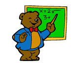 Dibujo Profesor oso pintado por mar654