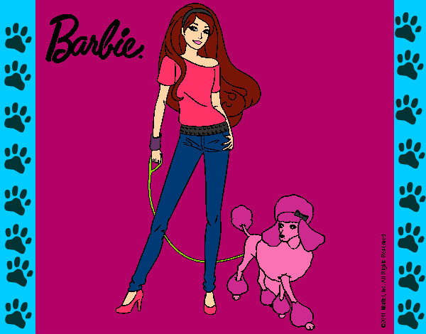 Dibujo Barbie con look moderno pintado por dianita12
