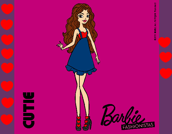 Dibujo Barbie Fashionista 3 pintado por dianita12