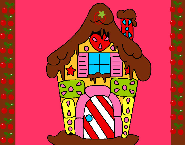 Dibujo Casa de caramelo pintado por dianita12