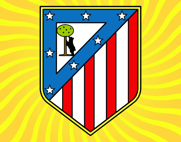Dibujo Escudo del Club Atlético de Madrid pintado por irene2006