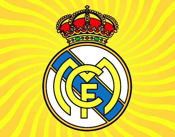 Dibujo Escudo del Real Madrid C.F. pintado por irene2006