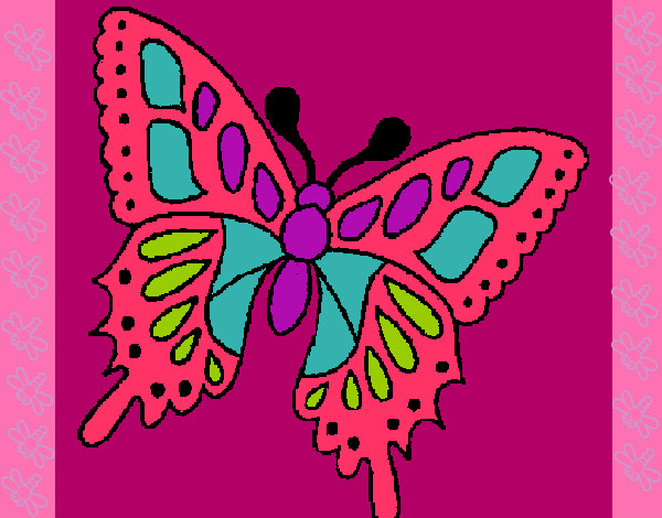 Dibujo Mariposa 2a pintado por dianita12