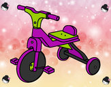 Dibujo Triciclo infantil pintado por dianita12