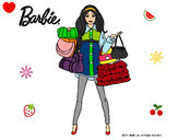 Dibujo Barbie de compras pintado por leyva62