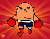 Dibujo Boxeador calvo pintado por DJgohan