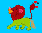 Dibujo Cachorro de león pintado por erikavazso