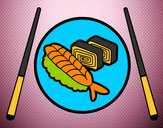 Dibujo Plato de Sushi pintado por dianita12