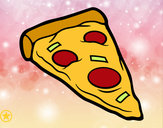 Dibujo Ración de pizza pintado por DJgohan