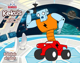 Dibujo Robokek el robot pintado por Kitsu 