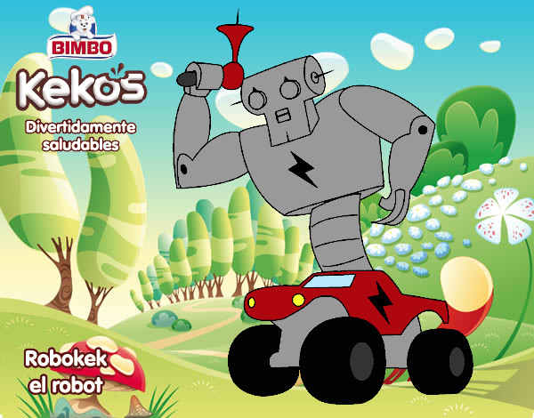Dibujo Robokek el robot pintado por xavi