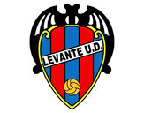 Dibujo Escudo del Levante UD pintado por Osobal