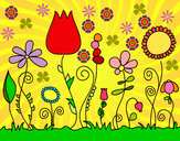 Dibujo Flores del bosque pintado por Manuel13