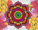 Dibujo Mandala flor oriental pintado por alai9