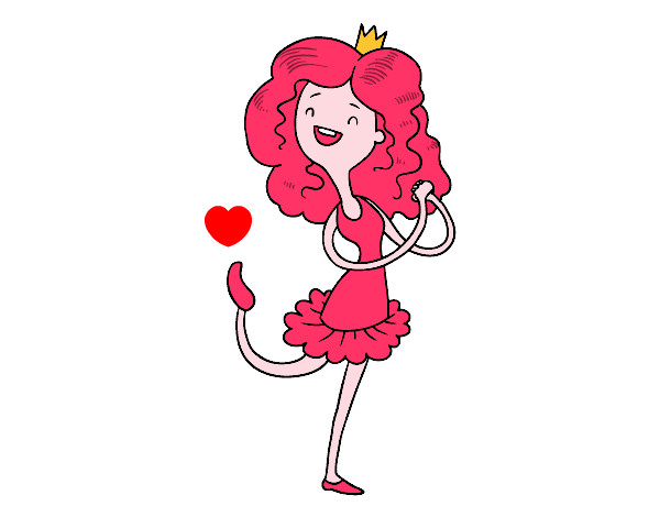 Dibujo Princesa simpática pintado por jacquiii
