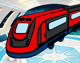 Dibujo Tren de alta velocidad pintado por dianita12
