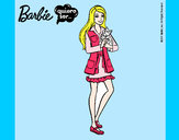 Dibujo Barbie con un gatito pintado por jacquiii