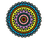 Dibujo Mandala étnica pintado por daniala