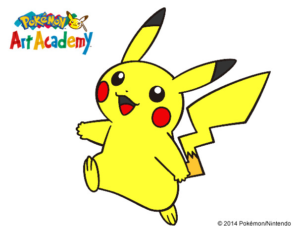 Dibujo Pikachu en Pokémon Art Academy pintado por LadyBlack