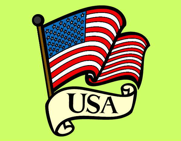 Dibujo Bandera de los Estados Unidos pintado por LuliTFM