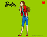Dibujo Barbie con look casual pintado por LuliTFM