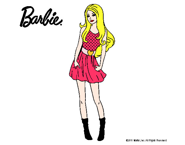 Dibujo Barbie veraniega pintado por jacquiii