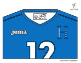 Dibujo Camiseta del mundial de fútbol 2014 de Honduras pintado por ivanpere