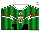 Dibujo Camiseta del mundial de fútbol 2014 de México pintado por ivanpere