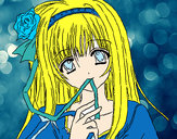 Dibujo Chica anime pintado por HDAfan2002