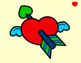 Dibujo Corazón de San Valentín pintado por LuliTFM