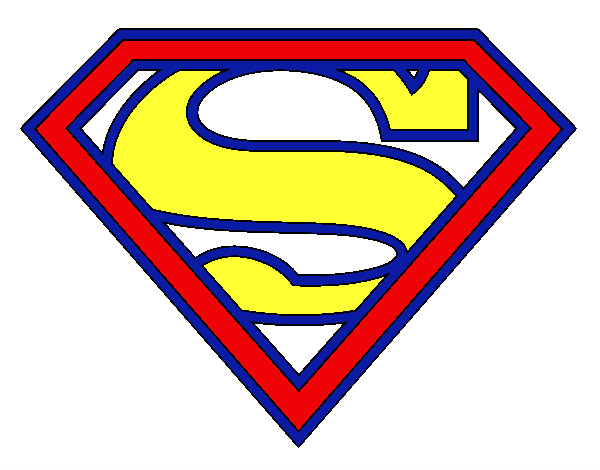 Dibujo Escudo de Superman pintado por Assin