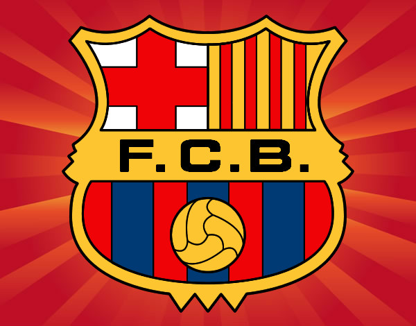 Dibujo Escudo del F.C. Barcelona pintado por Federico1