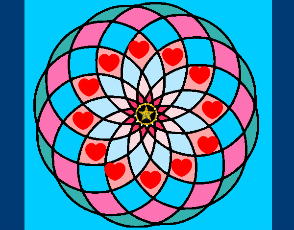 Dibujo Mandala 4 pintado por cunic