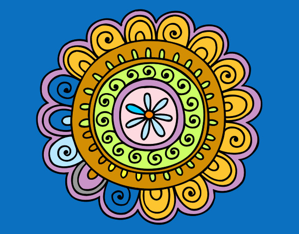 Dibujo Mandala alegre pintado por Chuleti