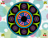 Dibujo Mandala flor pintado por Lovecat