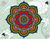 Dibujo Mandala flor oriental pintado por Lovecat