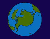 Dibujo Planeta Tierra pintado por Assin