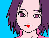 Dibujo Sakura Haruno red pintado por queyla