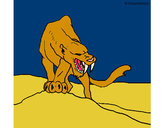 Dibujo Tigre con afilados colmillos pintado por Assin