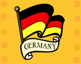 Dibujo Bandera de Alemania pintado por Lovecat