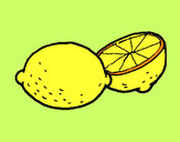 Dibujo limón pintado por LuliTFM