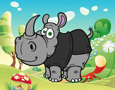 Dibujo Rinoceronte de Java pintado por JuanMar3